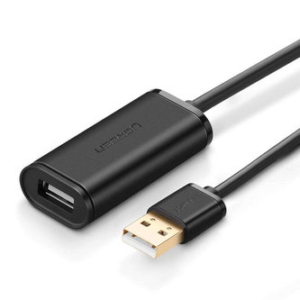 UGREEN US121 USB 2.0 prodlužovací kabel, aktivní, 25m (černý)
