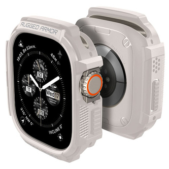 Spigen Rugged Armor - pouzdro pro Apple Watch Ultra 1/2 49 mm (Dune Beige)