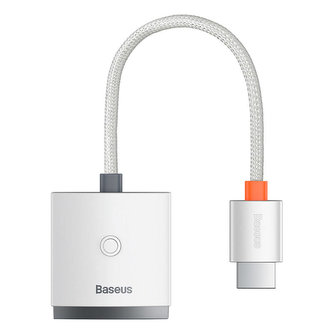 Adaptér HDMI na VGA řady Baseus Lite bez zvuku (bílý)