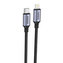 Foneng X95 fémfejű fonott kábel USB-C - Lightning PD20W 1,2 m (szürke)