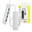 4in1 Hub Baseus  UltraJoy Lite USB-A to USB 3.0 50cm (white)