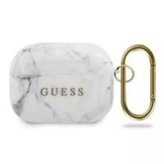 Guess GUACAPTPUMAWH kryt AirPods Pro biały/white Marble Collection
