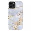 Elegantní pouzdro Kingxbar Marble Series s potiskem mramoru iPhone 12 Pro Max bílé azurové