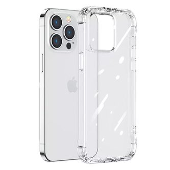 Kryt pouzdra Joyroom Defender Series pro iPhone 14 Plus Armored Hook Cover Stand Clear (JR-14H3)