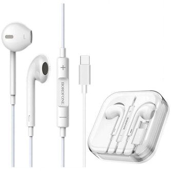 Kabelová sluchátka s mikrofonem USB-C Typ C HiFi DAC Max Pilot White