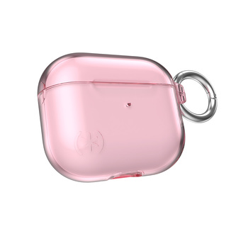 Speck Presidio Clear - Pouzdro Apple AirPods 3 s antimikrobiální ochranou Microban (ledově růžová)
