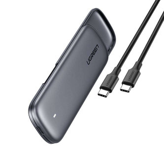 Kryt SSD M.2 UGREEN CM238, M-key, NVMe, 10 Gb/s, USB-C 3.1 Gen.2 (šedý)