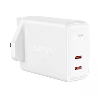 Acefast nástěnná nabíječka (UK zástrčka) 2x USB typ C 40W, PPS, PD, QC 3.0, AFC, FCP bílá (A12 bílá)