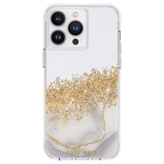 Case-Mate Karat - Pouzdro zdobené zlatem pro iPhone 14 Pro Max (Marble)