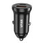 Nabíječka do auta Vipfan C03, USB + USB-C, 20W, PD + QC 3.0 (černá)