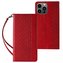 Magnet Strap Case Case pro iPhone 12 Pro Pouch Wallet Mini Lanyard Pendant Red