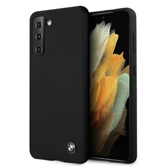 BMW Hardcase Silicone Signature Logo - pouzdro Samsung Galaxy S21+ (černé)