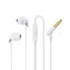 Sluchátka Remax RM-518, 3,5mm jack, 1,2 m (bílá)