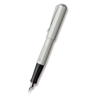 Faber-Castell Hexo Silver Matt plnicí pero hrot F