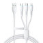 3in1 USB Cable Joyroom Starry Series USB-A to + Lightning + Type-C + Micro, 1.2m (white)