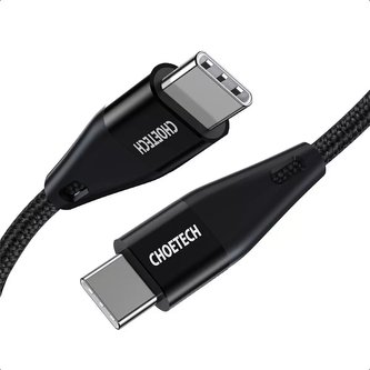 Choetech kabel USB Type C kabel - USB Type C Power Delivery 60W 2m černý (XCC-1004-BK)