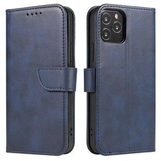 Magnet Case elegantní kryt pouzdra s chlopní a funkcí stojánku pro Samsung Galaxy A03s (166.5) modrý