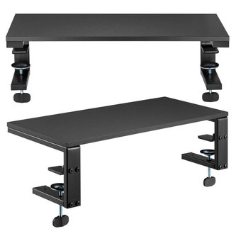 Stojan na stolek monitoru Laptop Computer Přizpůsobitelný ke stolu Ergo Clamp Riser Black