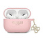 Guess Liquid Silicone Glitter Triangle Charm - pouzdro AirPods Pro 2 (růžové)