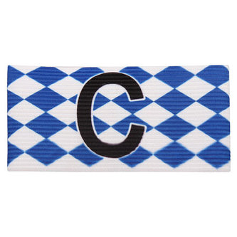 Diamond kapitánská páska modrá-bílá rozměr senior