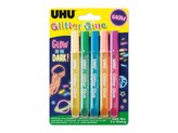 UHU Glitter Glue 5 x10 ml Glow in the Dark