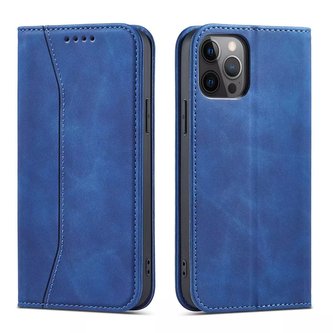 Magnet Fancy Case Case pro iPhone 12 Pro Max Pouch Card Wallet Card Holder Card Holder Blue