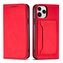 Pouzdro na magnetické karty pro iPhone 12 Pro Max Pouch Card Wallet Card Holder Card Holder Red