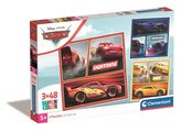 Puzzle 3x48 dílků Square Disney Cars