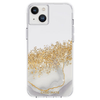 Case-Mate Karat - Pouzdro zdobené zlatem pro iPhone 14 Plus (Marble)