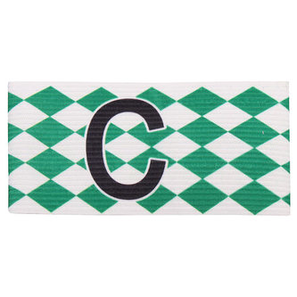 Diamond kapitánská páska zelená-bílá rozměr senior