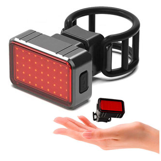 Zadní světlo na kolo 45x LED osvětlení na kolo 30lm voděodolné IPX8