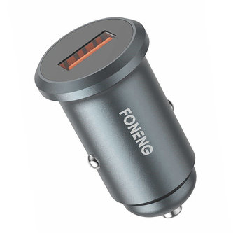 Nabíječka do auta Foneng C15, USB, 4A (šedá)