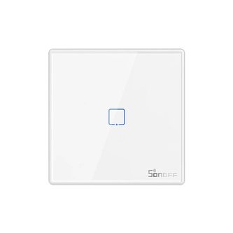Chytrý bezdrátový nástěnný spínač Sonoff T2EU1C-RF 433MHz (1 kanál)