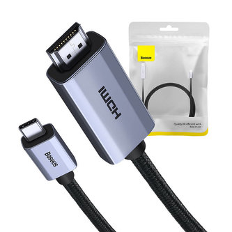 Kabel USB-C na HDMI Baseus, 4K, 1 m (černý)