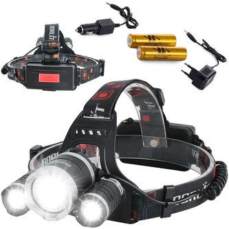 Čelovka čelovka čelovka se 2 COB LED čelovkou