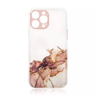 Marble Case pro iPhone 13 Pro Max Gel Cover Marble Brown