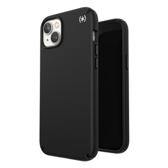 Speck Presidio2 Pro - Pouzdro pro iPhone 15 Plus / 14 Plus s povrchovou úpravou MICROBAN (černá / černá / bílá)