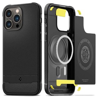 Pouzdro Spigen Rugged Armor Mag MagSafe pro Apple iPhone 14 Pro Matte Black