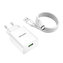Nástěnná nabíječka Vipfan E03, 1x USB, 18 W, QC 3.0 + kabel USB-C (bílá)
