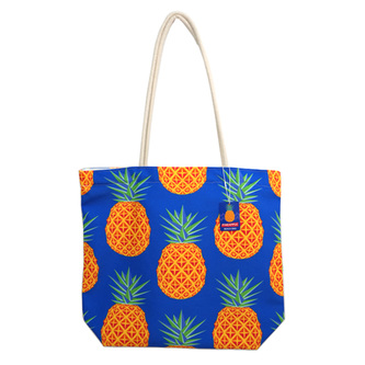 Taška - plážová - plátno - Ananas