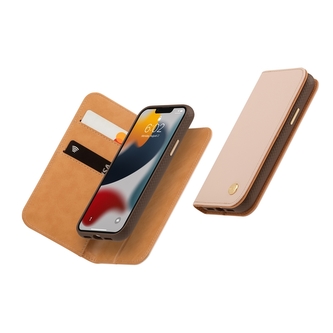 Moshi Overture - pouzdro 3 v 1 s flipovým krytem pro iPhone 13 (Antimikrobiální NanoShield™) (Luna Pink)