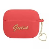 Guess GUAPLSCHSR kryt AirPods Pro černý/červený Silikonový Charm Heart Collection