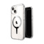 Speck Gemshell Grip + MagSafe - pouzdro pro iPhone 15 / iPhone 14 / iPhone 13 (Clear / Chrome Finish)