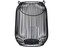 Lampa s uchem kov drátěná 150x210mm na svíčku, černá
