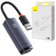 Adaptér LAN síťové karty Baseus Erhernet USB-A na RJ45 100Mbps adaptér