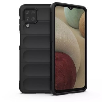 Pouzdro Magic Shield Case pro Samsung Galaxy A12 flexibilní pancéřový kryt černý