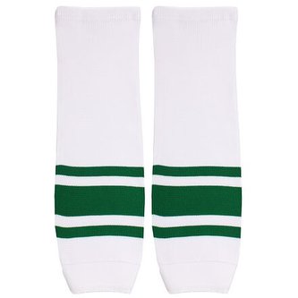 Malše hokejové štulpny žák bílá-zelená balení 1 pár