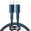 Baseus High Density Braided Cable Type-C to Lightning, PD, 20W, 1m (modrý)