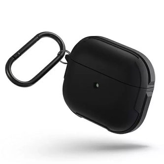 UNIQ Ochranné pouzdro na sluchátka Valencia Case pro Apple AirPods 3 černé/půlnoční černé Antimikrobiální UNIQ Ochranné pouzdro na sluchátka Valencia Case pro Apple AirPods 3 černé/půlnoční černé Antimikrobiální
