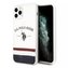 Pouzdro na telefon US Polo USHCN65PCSTRB pro Apple iPhone 11 Pro Max bílá/bílá Tricolor Pattern Collection